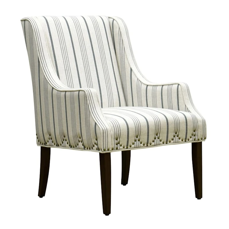 Grace Mitchell Olivia Striped Scalloped Armchair 1 Grace Mitchell Olivia Striped Scalloped Armchair