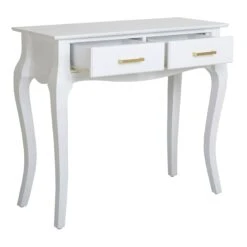 Grace Mitchell Scarlett 2-Drawer Console Table, White -Furniture Store grace mitchell scarlett 2 drawer console table white 1