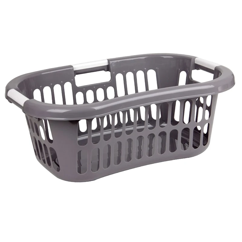 Grey Laundry Basket, 40l 1 Grey Laundry Basket, 40l