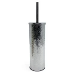 Haig Metal Toilet Brush Holder, Grey Metal
