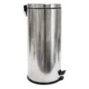 Haig Shiny Stainless Steel Embossed Step Can With Removable Liner, 30l