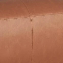 Honeybloom Beau Cognac Faux Leather Bench -Furniture Store honeybloom beau cognac faux leather bench 1