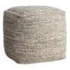 Honeybloom Black & Cream Pouf