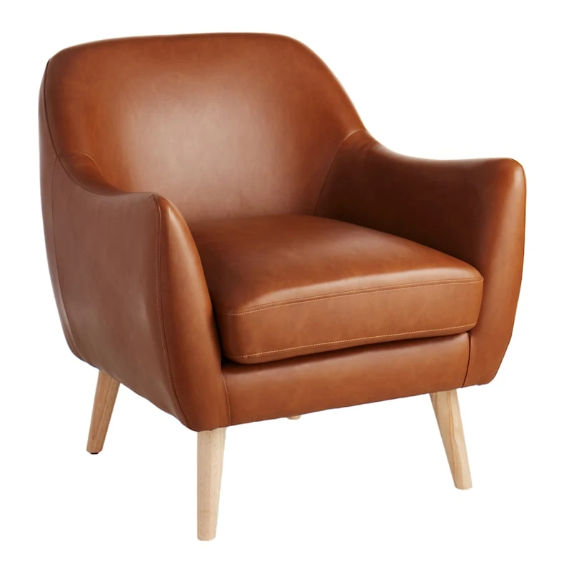 Honeybloom Braxton Faux Leather Chair 1 Honeybloom Braxton Faux Leather Chair