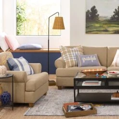 Honeybloom Brooke Armchair, Tan -Furniture Store honeybloom brooke armchair tan 3