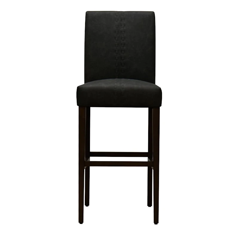Honeybloom Brown Baseball Stitch Barstool 2 Honeybloom Brown Baseball Stitch Barstool - Image 2