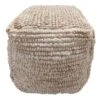 Honeybloom Caleb Jute Square Pouf
