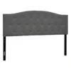 Honeybloom Kane Grey Tufted Headboard, King