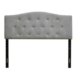 Honeybloom Kane Grey Tufted Headboard, Queen