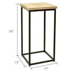 Honeybloom Parquet Wood Accent Table 9 Honeybloom Parquet Wood Accent Table -Furniture Store honeybloom parquet wood accent table 3