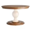 Honeybloom Penelope Wooden Dining Table Top & Base, Pedestal Sold Separately