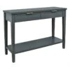 Honeybloom Redmond 2-Drawer Console Table, Grey