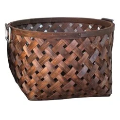 Honeybloom Round Chipwood Basket, Large
