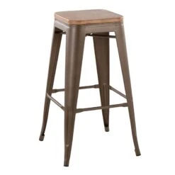 Honeybloom Westfield Barstool, Bronze
