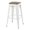 Honeybloom Westfield Barstool, White