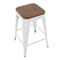 Honeybloom Westfield Counter Stool, White -Furniture Store honeybloom westfield counter stool white 3