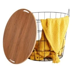 Honeybloom Wire Basket Storage Table -Furniture Store honeybloom wire basket storage table 3