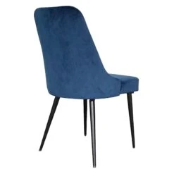 Indigo Blue Velvet Dining Chair 5 Indigo Blue Velvet Dining Chair -Furniture Store indigo blue velvet dining chair 2