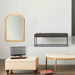 Jasmine Linen Storage Ottoman, Natural -Furniture Store jasmine linen storage ottoman natural 2