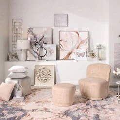 Laila Ali Caila Taupe Velvet Swivel Chair -Furniture Store laila ali caila taupe velvet swivel chair 5