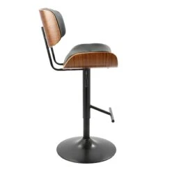 Lombardi Adjustable Faux Leather Barstool -Furniture Store lombardi adjustable faux leather barstool 1