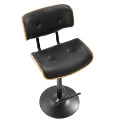 Lombardi Adjustable Faux Leather Barstool -Furniture Store lombardi adjustable faux leather barstool 5