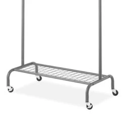 Metal Garment Rack, Gunmetal 6 Metal Garment Rack, Gunmetal -Furniture Store metal garment rack gunmetal 2