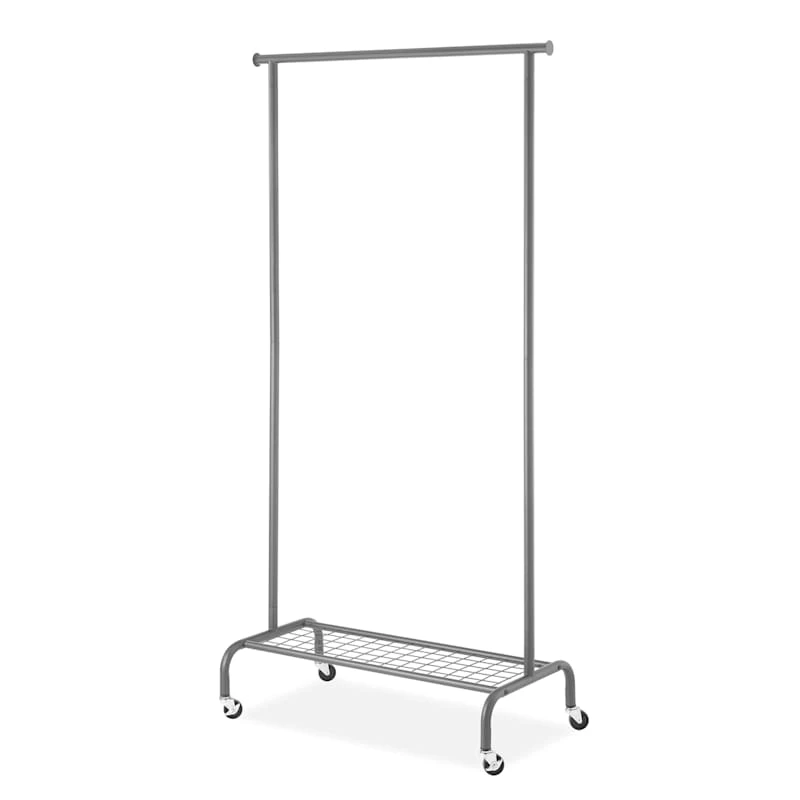 Metal Garment Rack, Gunmetal 1 Metal Garment Rack, Gunmetal