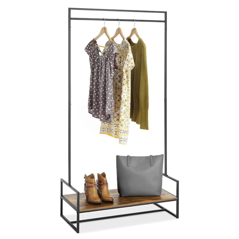 Modern Industrial Garment Rack 2 Modern Industrial Garment Rack - Image 2