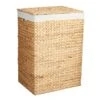 Natural Water Hyacinth Laundry Hamper, Medium
