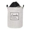 Never Ending Laundry Hamper With Drawstring Liner, Black