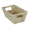 Pe Faux Rattan S Shelf Tote Taupe