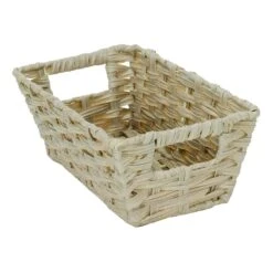 Pe Faux Rattan S Shelf Tote Taupe