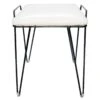 Pedra Black & White Vanity Stool