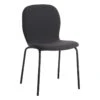 Preston Stackable Dining Chair, Charcoal