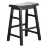 Providence Black Saddle Counter Stool, 24"