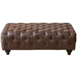 Providence Chesterfield Tufted Brown Faux Leather Ottoman 7 Providence Chesterfield Tufted Brown Faux Leather Ottoman -Furniture Store providence chesterfield tufted brown faux leather ottoman 3