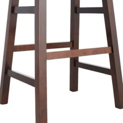 Providence Dark Oak Saddle Backless Barstool, 29" -Furniture Store providence dark oak saddle backless barstool 29 3