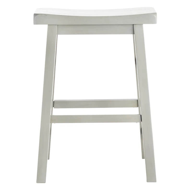 Providence Grey Saddle Backless Counter Stool, 24" 2 Providence Grey Saddle Backless Counter Stool, 24" - Image 2