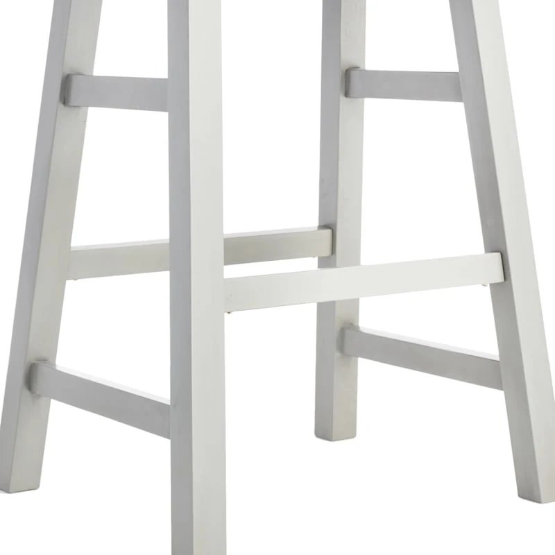 Providence Grey Saddle Backless Counter Stool, 24" 4 Providence Grey Saddle Backless Counter Stool, 24" - Image 4