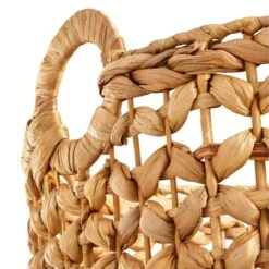 Providence Melia Round Flower Weave Storage Basket With Handles, Medium 5 Providence Melia Round Flower Weave Storage Basket With Handles, Medium -Furniture Store providence melia round flower weave storage basket with handles medium 2