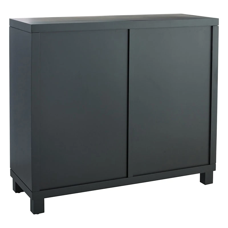 Providence Merrick Black Glass Pane Cabinet 2 Providence Merrick Black Glass Pane Cabinet - Image 2