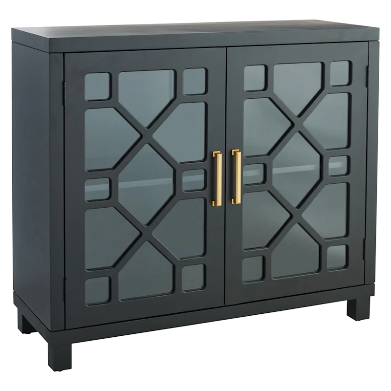 Providence Merrick Black Glass Pane Cabinet 1 Providence Merrick Black Glass Pane Cabinet