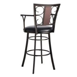 Providence Naomi Barstool, Brown -Furniture Store providence naomi barstool brown 1