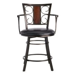 Providence Naomi Counter Stool, Brown -Furniture Store providence naomi counter stool brown 2