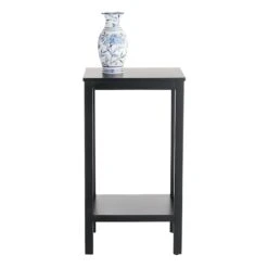 Providence Pratt Black Square Accent Table, 25" -Furniture Store providence pratt black square accent table 25 4