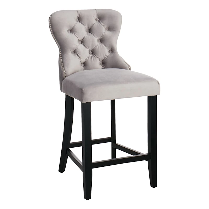 Providence Ring Back Counter Stool, Grey 1 Providence Ring Back Counter Stool, Grey