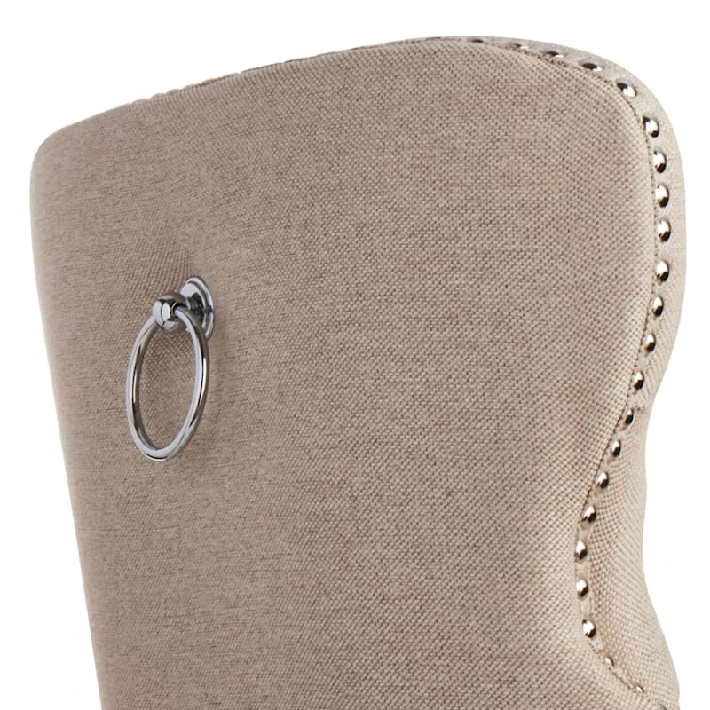 Providence Ring Back Counter Stool, Linen 4 Providence Ring Back Counter Stool, Linen - Image 4