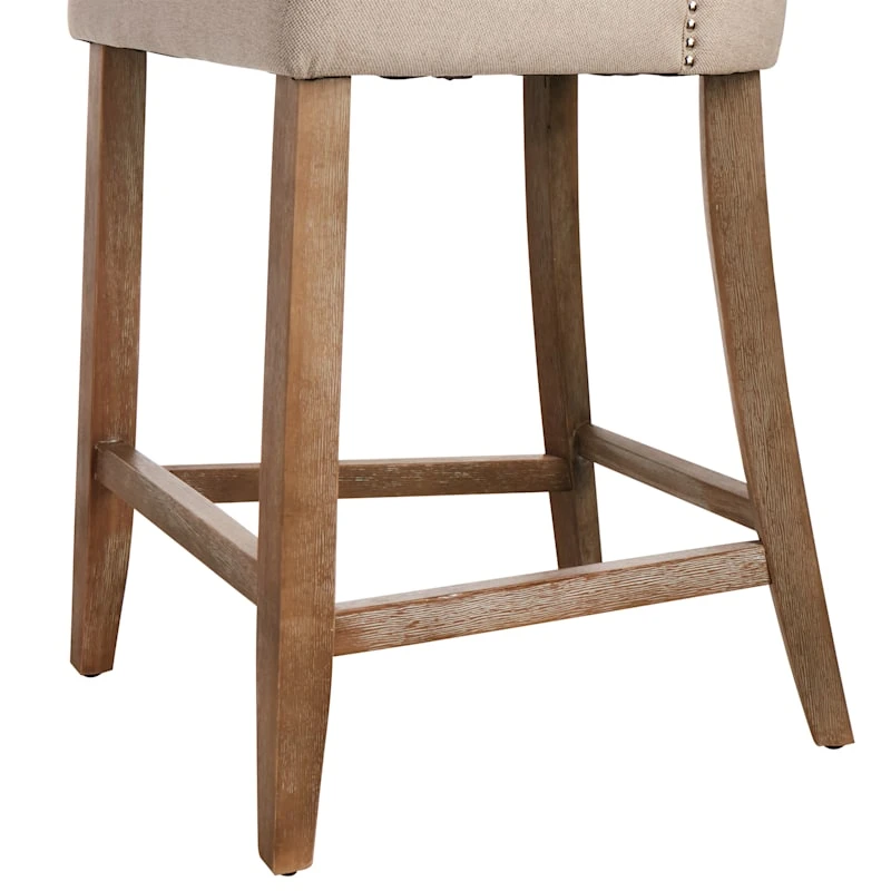 Providence Ring Back Counter Stool, Linen 5 Providence Ring Back Counter Stool, Linen - Image 5