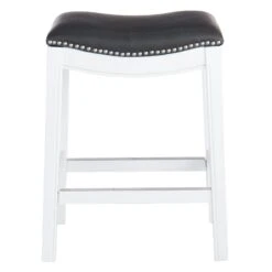Providence Rylan Backless Counter Stool, White -Furniture Store providence rylan backless counter stool white 1